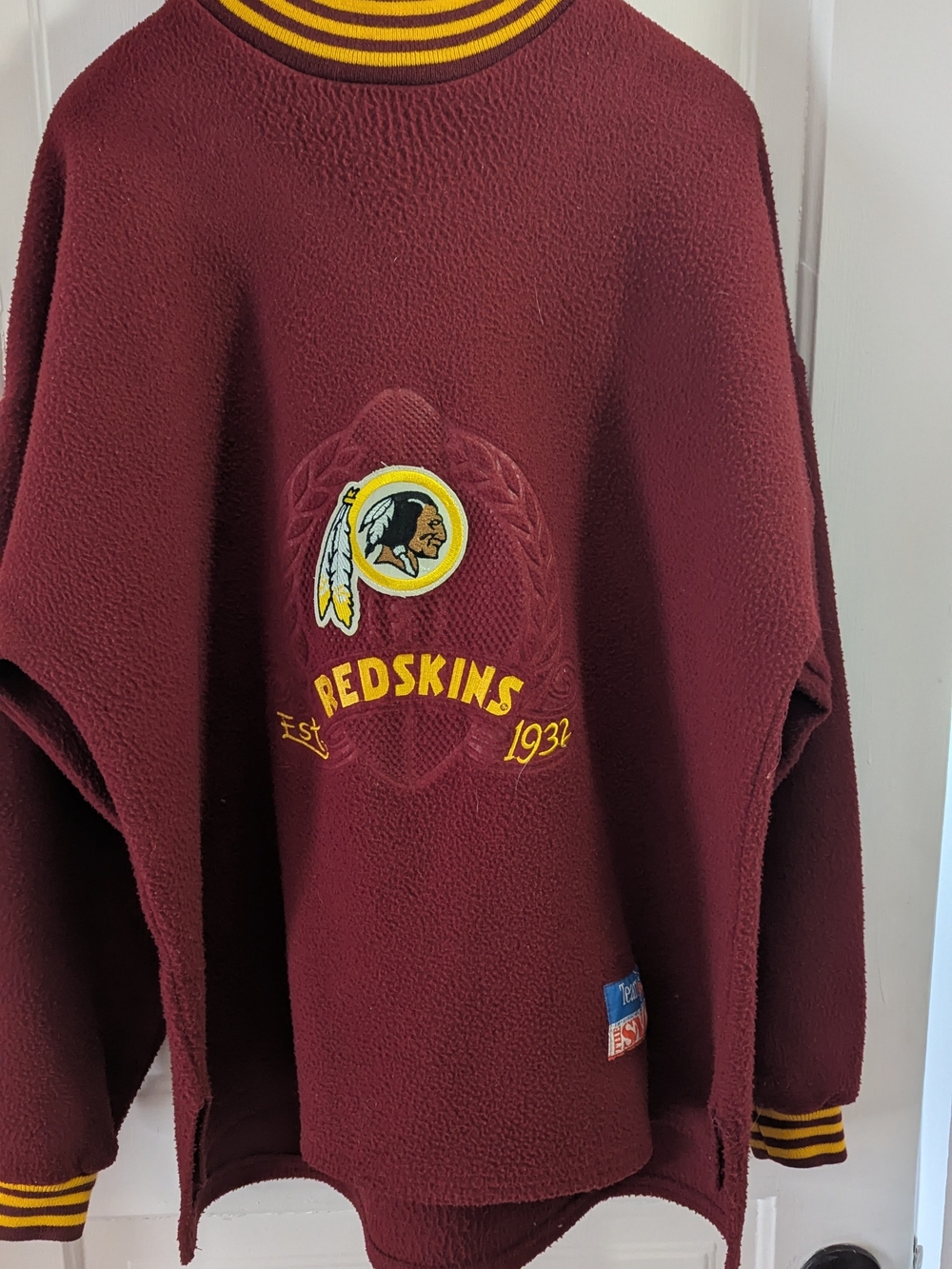 Washington Redskins Maroon Fleece Crewneck Sweater